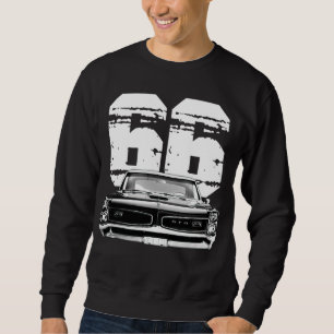 1966 Pontiac GTO Front View Silhouette with Year T Sweatshirt