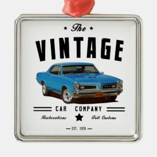 1966 Pontiac GTO Vintage Garage Metal Tree Decoration