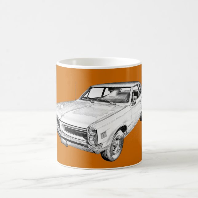 1966 Pontiac Lemans Car Illustration Coffee Mug (Center)