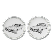 1966 Pontiac Lemans Muscle Car Illustration