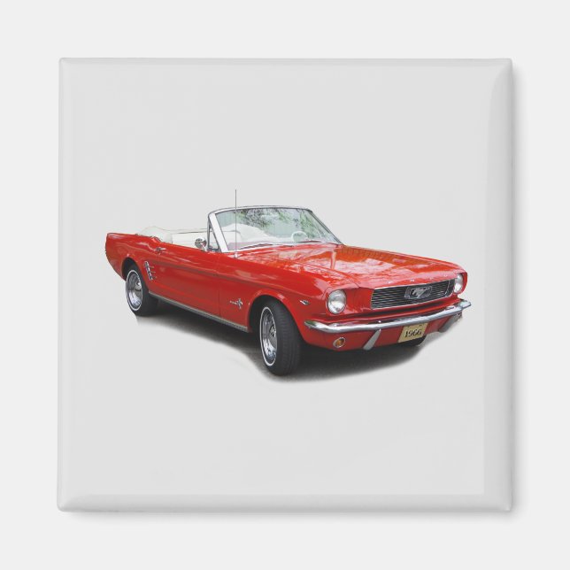 1966 Red Convertible magnet (Front)