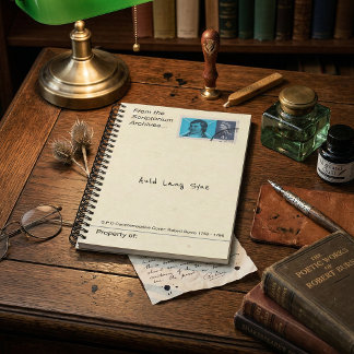 1966 Robert Burns Postage Stamp Antique Literary Notebook