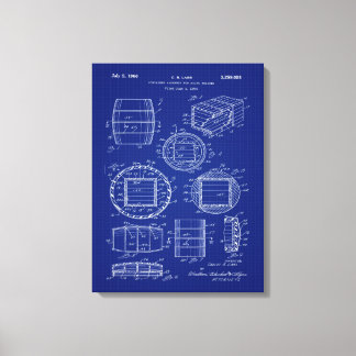 1966 Whiskey Container Art Canvas Print