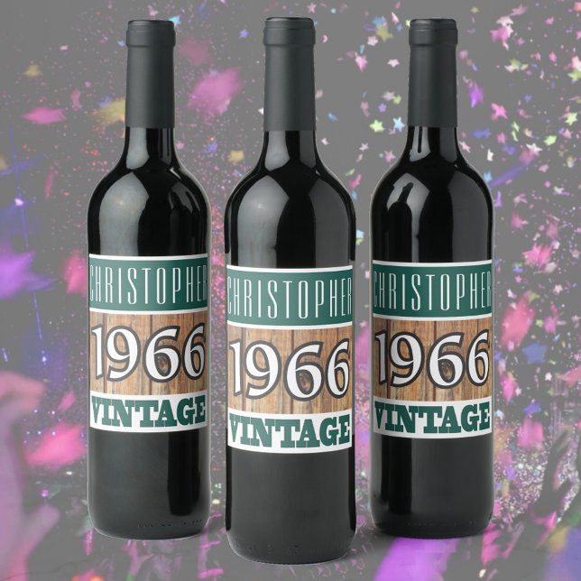 1966 Year of Birth Wine Label (Creator Uploaded)