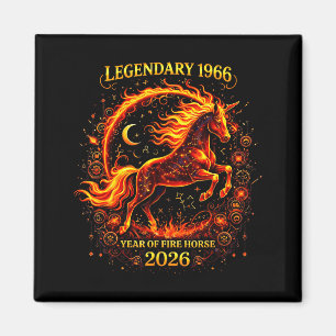 1966 Year of The Fire Horse 60th Birthday Chinese Magnet