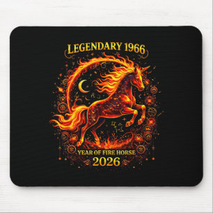 1966 Year of The Fire Horse 60th Birthday Chinese Mouse Mat