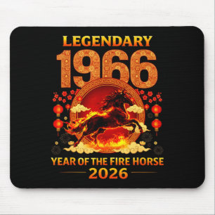 1966 Year Of The Fire Horse 60th Birthday Chinese  Mouse Mat