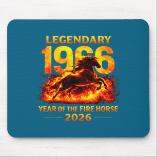 1966 Year Of The Fire Horse 60th Birthday Chinese  Mouse Mat