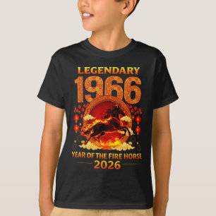 1966 Year Of The Fire Horse 60th Birthday Chinese T-Shirt