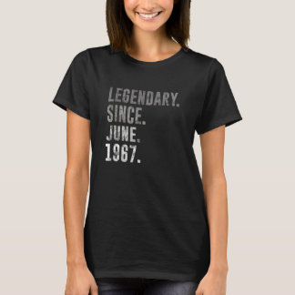 1967 55 Legendary Since June 1967 55th Birthday Vi T-Shirt