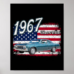 1967 67 Gtx 4th Of July American  Poster