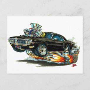 1967-68 Firebird Black Car Postcard