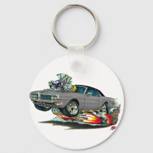 1967-68 Firebird Grey-Black Top Key Ring