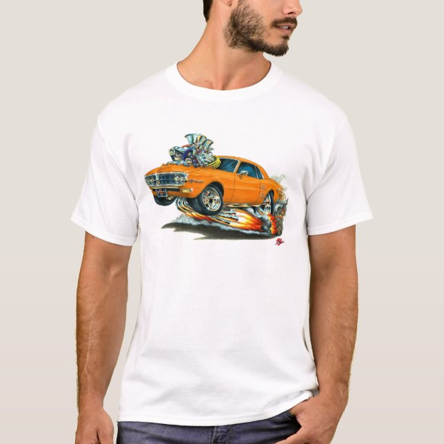 1967-68 Firebird Orange Car T-Shirt (Front)