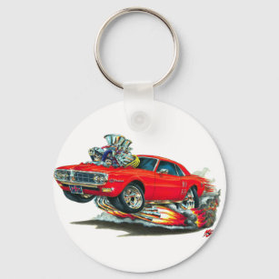 1967-68 Firebird Red Car Key Ring