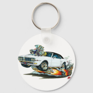 1967-68 Firebird White-Black Top Key Ring