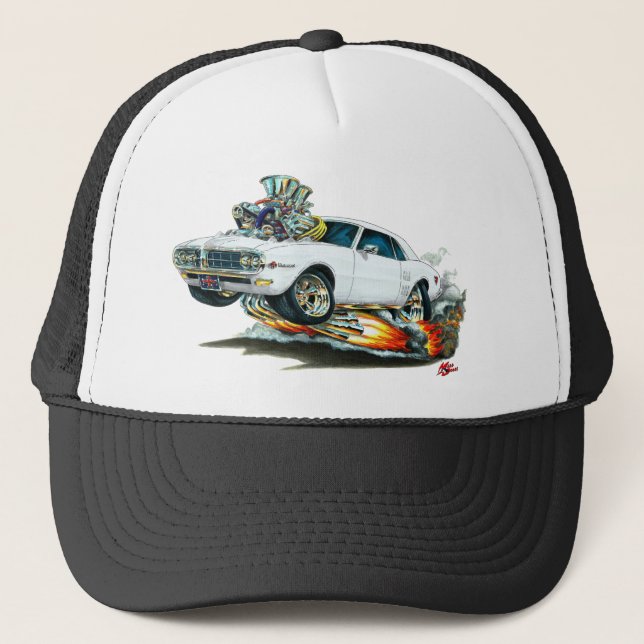 1967-68 Firebird White Car Trucker Hat (Front)