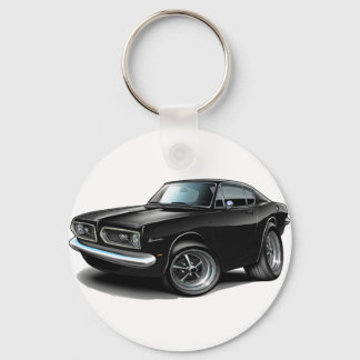 1967-69 Barracuda Black Car Key Ring