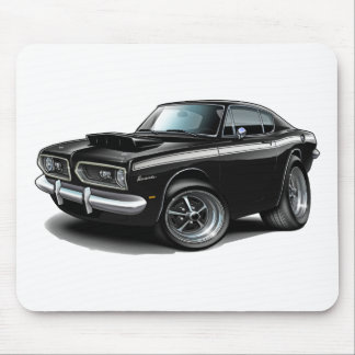 1967-69 Barracuda Black-White Car Mouse Mat