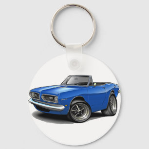 1967-69 Barracuda Blue Convertible Key Ring