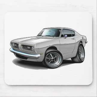 1967-69 Barracuda White Car Mouse Mat