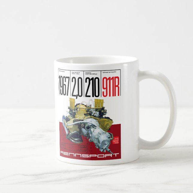 1967 911R 2,0 Litre 210 HP Type 901/22 Engine mug (Right)