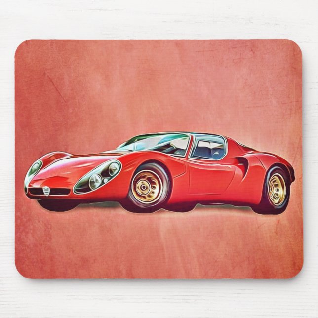 1967 Alfa Romeo 33 Stradale Mouse Mat (Front)