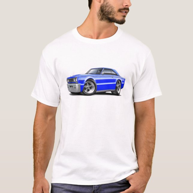 1967 Belvedere Blue Car T-Shirt (Front)