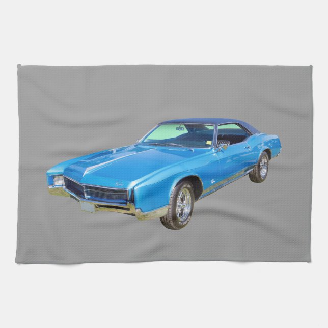 1967 Buick Riviera Muscle Car Tea Towel (Horizontal)