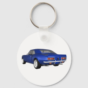 1967 Camaro SS: Blue Finish: 3D Model: Key Ring