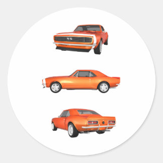 1967 Camaro SS: Classic Round Sticker