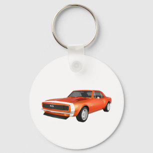 1967 Camaro SS: Orange Finish: 3D Model: Key Ring