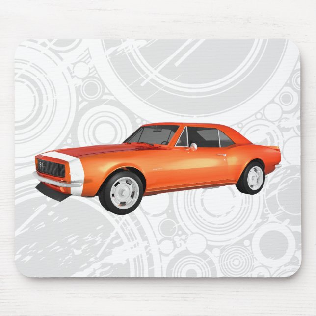 1967 Camaro SS: Orange Finish: Mousepad (Front)