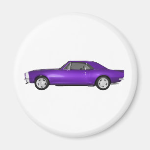 1967 Camaro SS: Purple Finish: 3D Model: Magnet