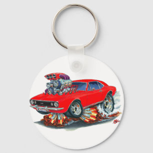 1967 Camaro SS Red Car Key Ring