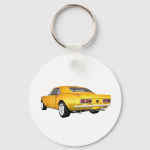 1967 Camaro SS: Yellow Finish: 3D Model: Key Ring