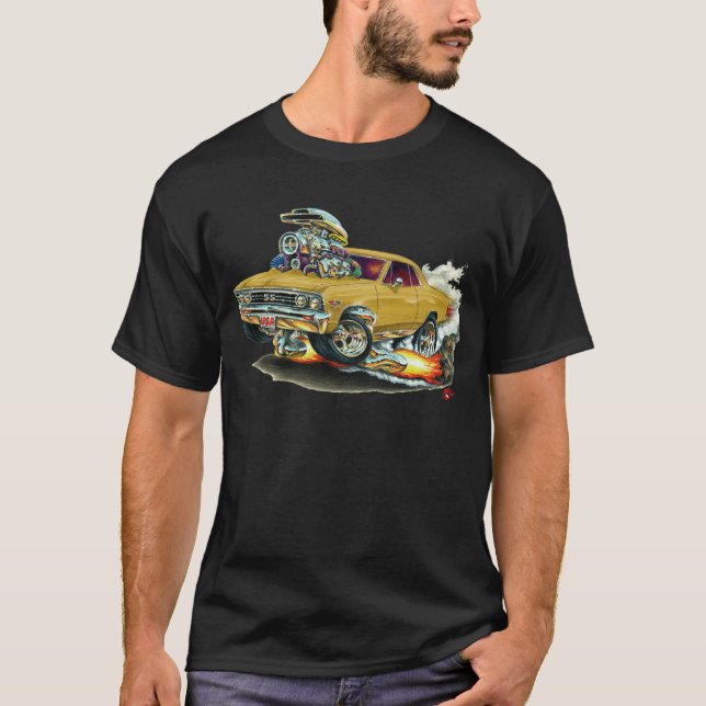 1967 Chevelle Gold Car T-Shirt (Front)