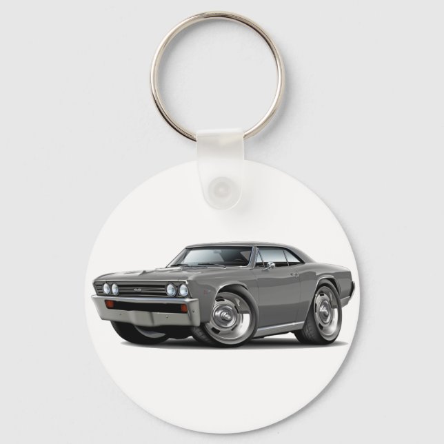 1967 Chevelle Grey Car Key Ring (Front)