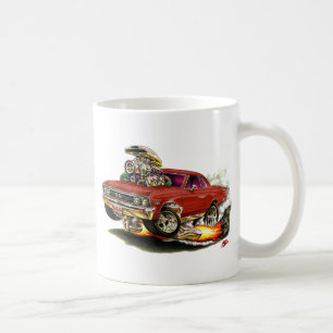 1967 Chevelle Maroon Car Coffee Mug