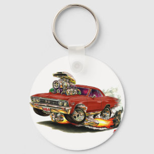 1967 Chevelle Maroon Car Key Ring