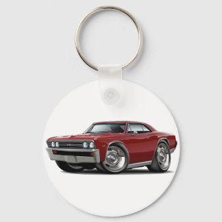 1967 Chevelle Maroon Car Key Ring