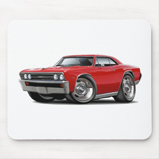 1967 Chevelle Red Car Mouse Mat (Front)