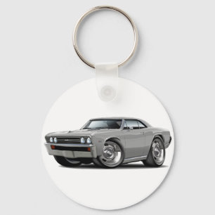 1967 Chevelle Silver Car Key Ring