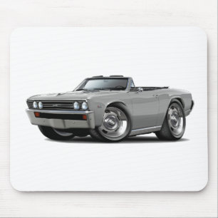 1967 Chevelle Silver Convertible Mouse Mat