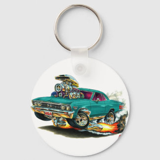1967 Chevelle Teal Car Key Ring