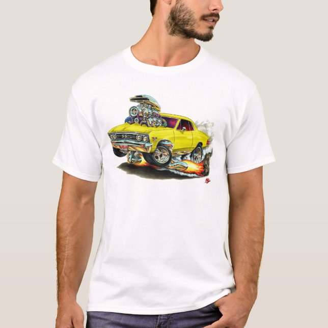 1967 Chevelle Yellow Car T-Shirt (Front)