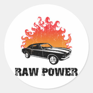 1967 Chevrolet Camaro SS 396 Classic Round Sticker