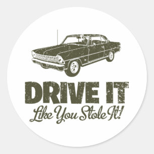 1967 Chevrolet Nova SS Classic Round Sticker