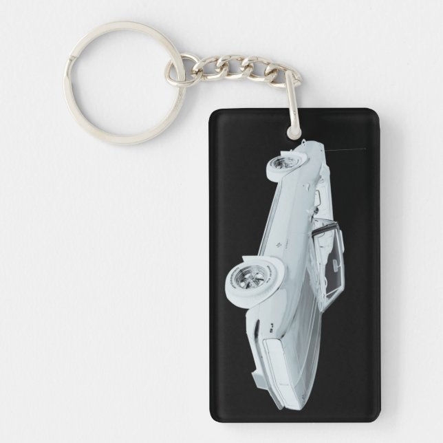 1967 Chevy Camaro RS Muscle Car Pop Art Key Ring (Front)