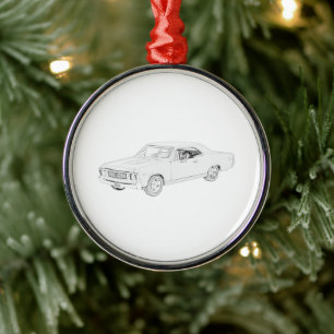 1967 Chevy Chevelle Metal Tree Decoration